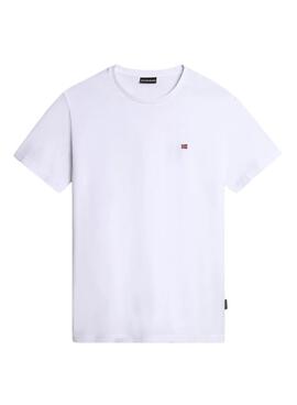 Camiseta Napapijri Salis Blanco Para Hombre