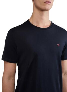 Camiseta Napapijri Salis Negro Para Hombre