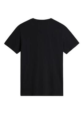 Camiseta Napapijri Salis Negro Para Hombre