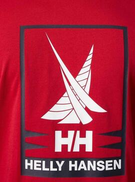 Camiseta Helly Hansen Shoreline Rojo Para Hombre