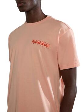 Camiseta Napapijri Gouin Rosa Para Hombre Y Mujer