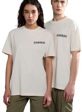 Camiseta Napapijri Kotcho Blanco para Hombre Y Mujer