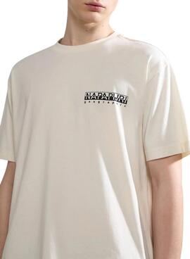 Camiseta Napapijri Kotcho Blanco para Hombre Y Mujer
