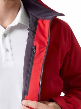 Chaqueta Helly Hansen Crew Midlayer Rojo Para Hombre