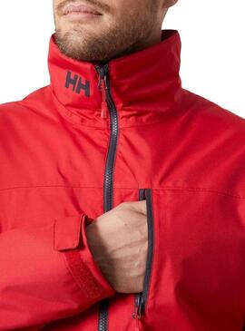 Chaqueta Helly Hansen Crew Midlayer Rojo Para Hombre