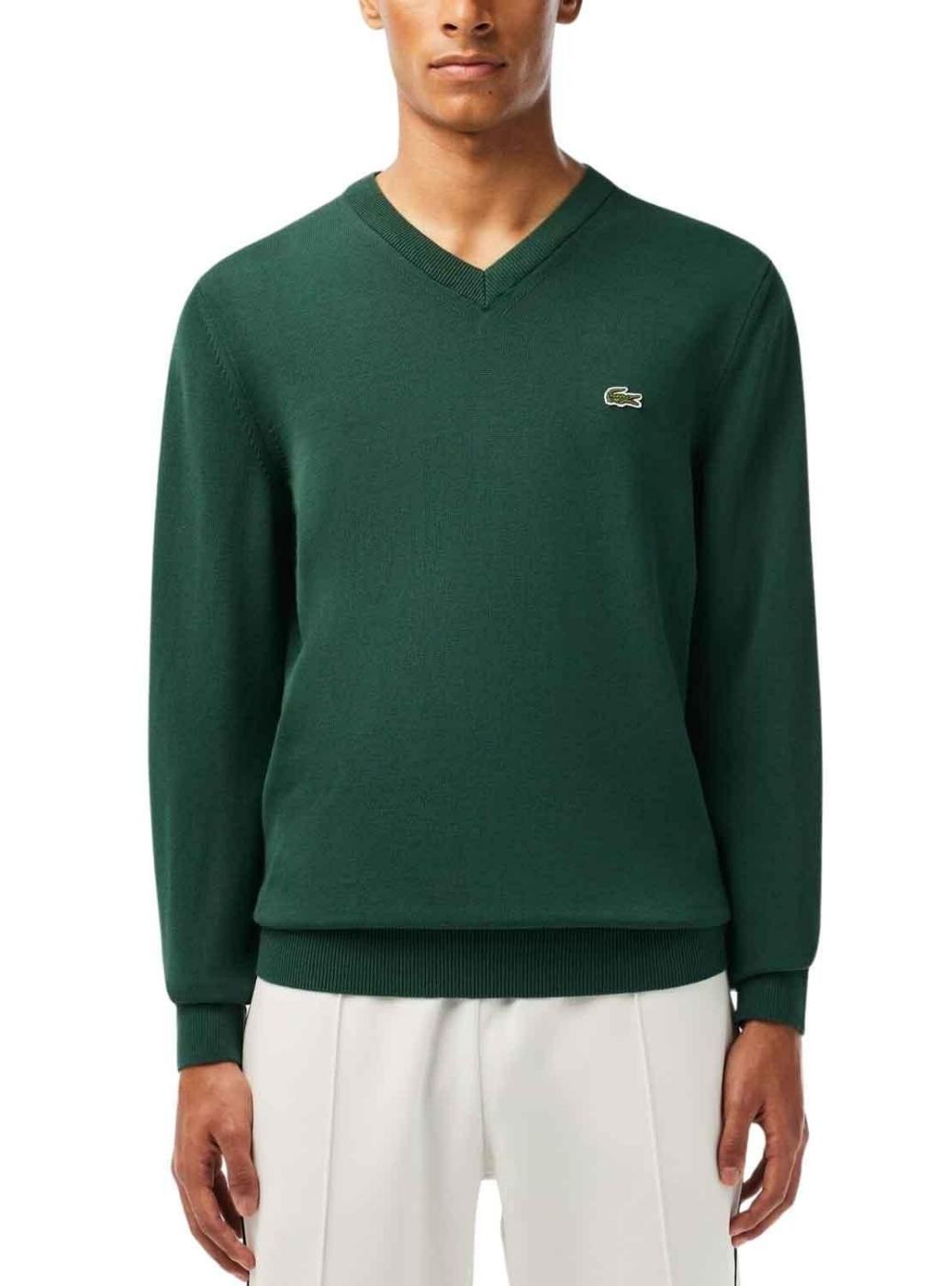 Jersey Lacoste Tricot Ecológico Verde para Hombre
