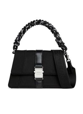 Bolso Tommy Jeans Item Crossover Negro Para Mujer