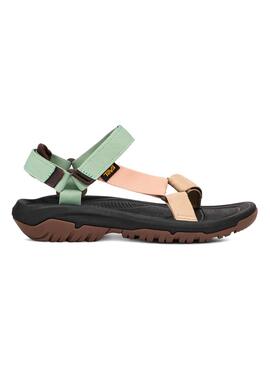 Sandalias Teva Huracán XLT2 Verde Y Beige Para Mujer