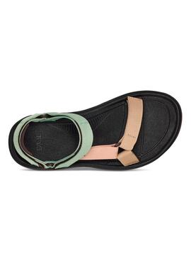 Sandalias Teva Huracán XLT2 Verde Y Beige Para Mujer