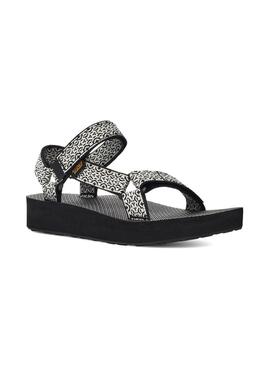 Sandalias Teva Midform Negro Para Mujer