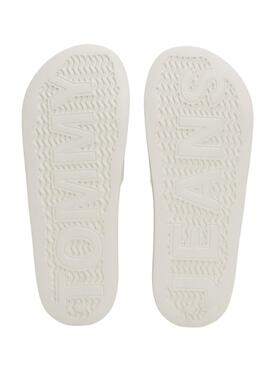 Chanclas Tommy Jeans Patch Blanco para Hombre 