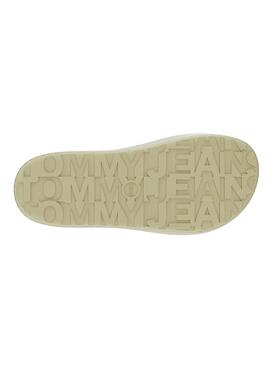 Chanclas Tommy Jeans Chunky Flatform Amarillo Para Mujer