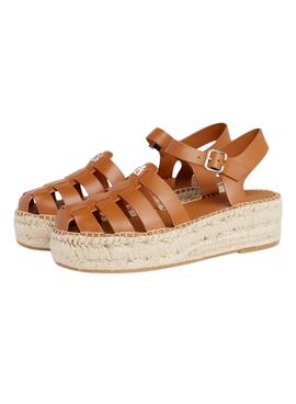 Sandalias Tommy Hilfiger Authentic Marrón Para Mujer