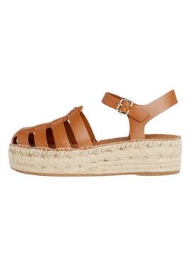 Sandalias Tommy Hilfiger Authentic Marrón Para Mujer