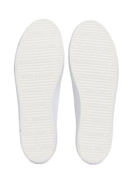 Zapatillas Tommy Hilfiger Vulc Canvas Blanco Para Mujer