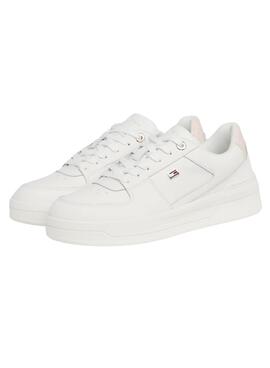 Zapatillas Tommy Hilfiger Basket Blanco Para Mujer