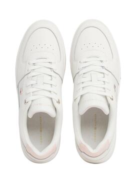 Zapatillas Tommy Hilfiger Basket Blanco Para Mujer