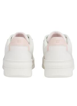 Zapatillas Tommy Hilfiger Basket Blanco Para Mujer