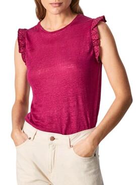 Camiseta Pepe Jeans Daysies Rosa para Mujer 