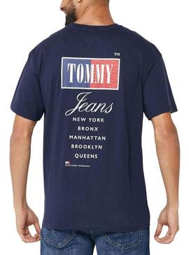 Camiseta Tommy Jeans Relaxed Marino para Hombre