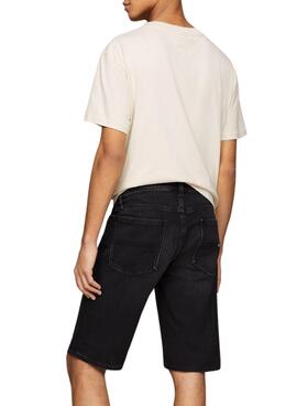 Bermuda Tommy Jeans Ronnie Negro Para Hombre