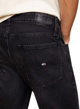 Bermuda Tommy Jeans Ronnie Negro Para Hombre