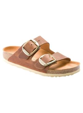 Sandalias Birkenstock Arizona Blucke Marron Para Mujer