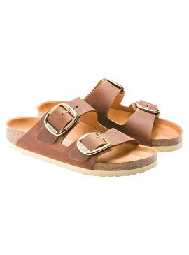 Sandalias Birkenstock Arizona Blucke Marron Para Mujer