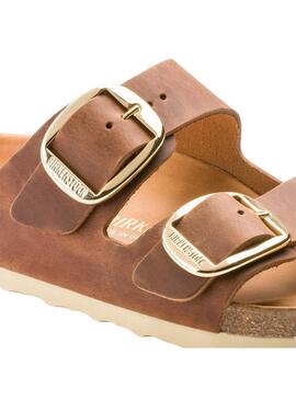 Sandalias Birkenstock Arizona Blucke Marron Para Mujer