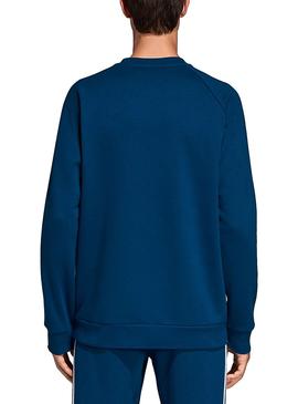 Sudadera Adidas 3Stripes Crew Leyenda Azul Hombre