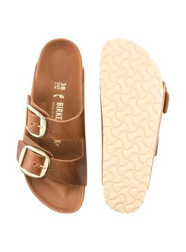 Sandalias Birkenstock Arizona Blucke Marron Para Mujer