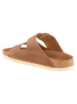 Sandalias Birkenstock Arizona Blucke Marron Para Mujer