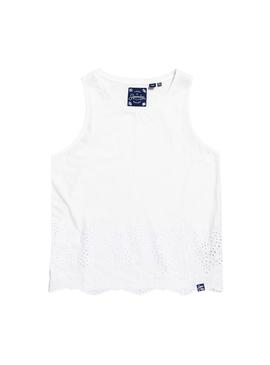 Camiseta Superdry Lara Blanco Mujer