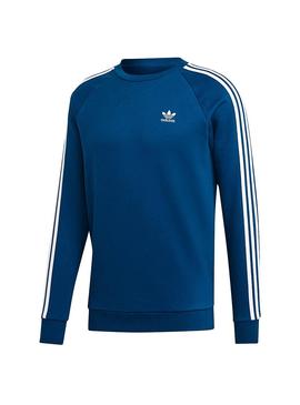 Sudadera Adidas 3Stripes Crew Leyenda Azul Hombre