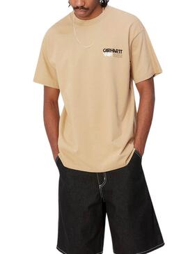 Camiseta Carhartt Contact Sheet Tostado Para Hombre