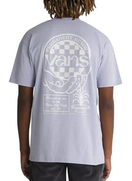 Camiseta Vans Hand Circle Lila Para Hombre