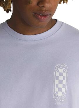 Camiseta Vans Hand Circle Lila Para Hombre