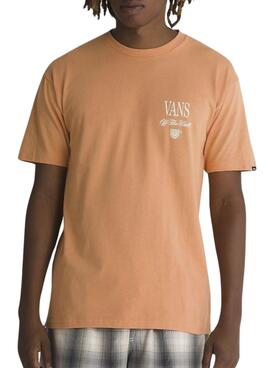 Camiseta Vans Holdmdel Naranja Para Hombre