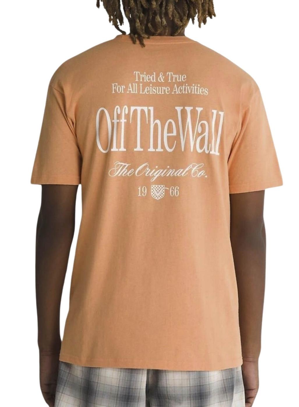 Camiseta Vans Holdmdel Naranja Para Hombre