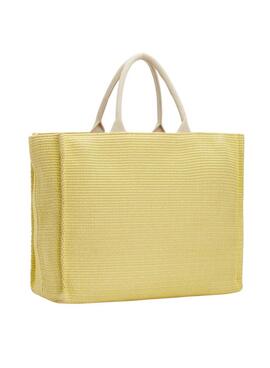 Bolso Tommy Hilfiger Beach Tote Amarillo Para Mujer