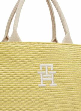 Bolso Tommy Hilfiger Beach Tote Amarillo Para Mujer