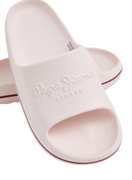 Chanclas Pepe Jeans Beach Slide Rosa Para Mujer