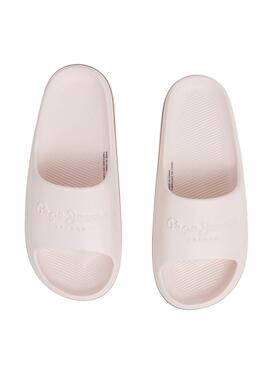 Chanclas Pepe Jeans Beach Slide Rosa Para Mujer