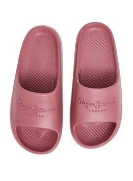 Chanclas Pepe Jeans Beach Slide Rosa Para Mujer