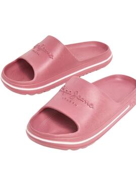 Chanclas Pepe Jeans Beach Slide Rosa Para Mujer