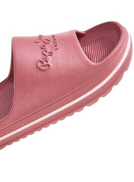 Chanclas Pepe Jeans Beach Slide Rosa Para Mujer