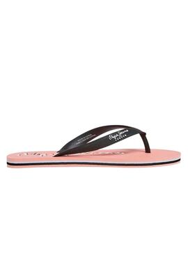 Chanclas Pepe Jeans Bay Beach Brand Rosa Para Mujer