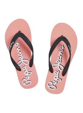 Chanclas Pepe Jeans Bay Beach Brand Rosa Para Mujer