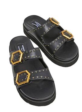 Sandalias Pepe Jeans Pola Studs Negro Para Mujer