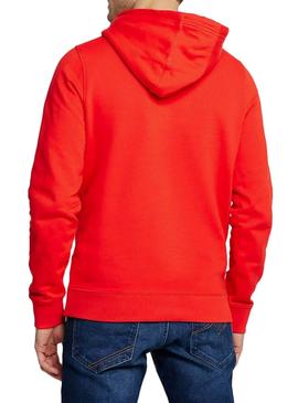 Sudadera Tommy Jeans Graphic Hoodie Rojo Hombre